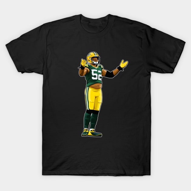 Rashan Gary #52 Reaction T-Shirt by RunAndGow